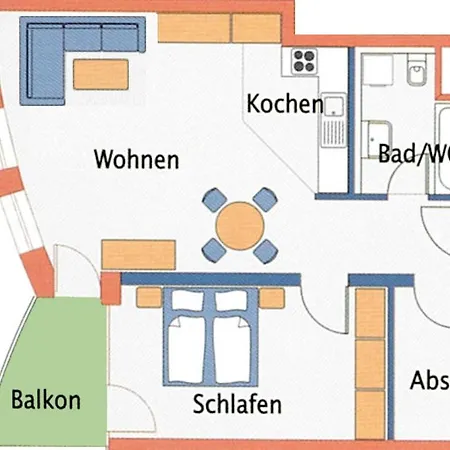 Nordseebrandung A2 2 Apartment *